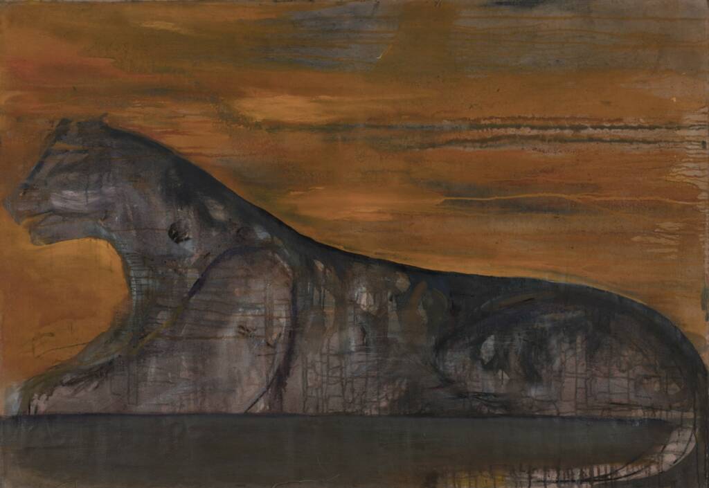 Maalauksessa pantteri.